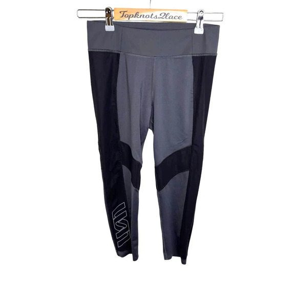 Second Skin‎ Compression Cropped Black Leggings Size Small - Picture 1 of 3